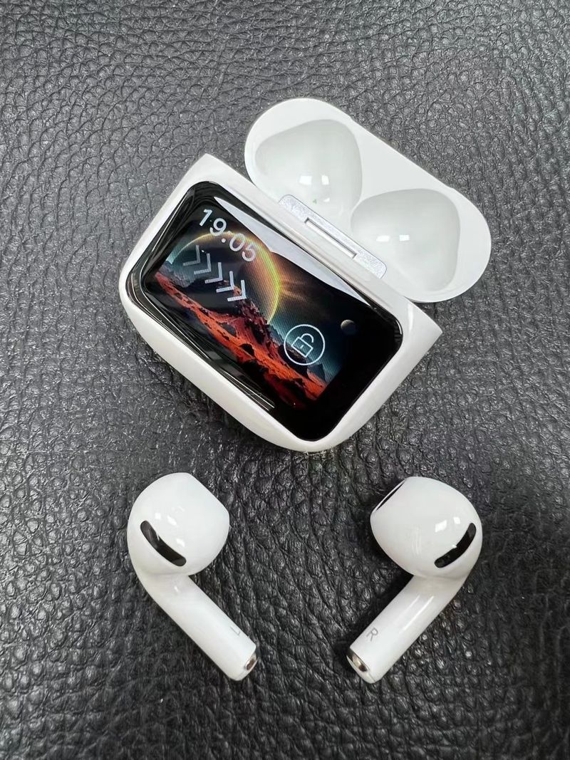 NeoGear New A11Pro Bluetooth Earbuds Smart Touch Color Screen ANC+ENC Active Noise Cancellation LCD Sports Watproof_voghion.com