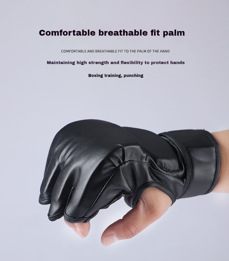 Hombres, mujeres, adultos, niños, guantes de boxeo, suministros de boxeo, guantes para saco de boxeo, guantes profesionales de Sanda y Taekwondo._voghion.com