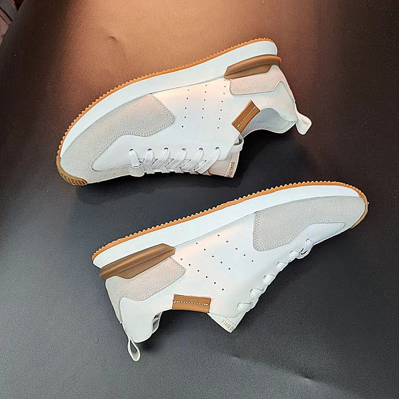 Schuhe 2022 Sommer Neue Leder Hohl Sport Casual Forrest Gump Herren Trendy All-Match Dickbesohlte Daddy_voghion.com