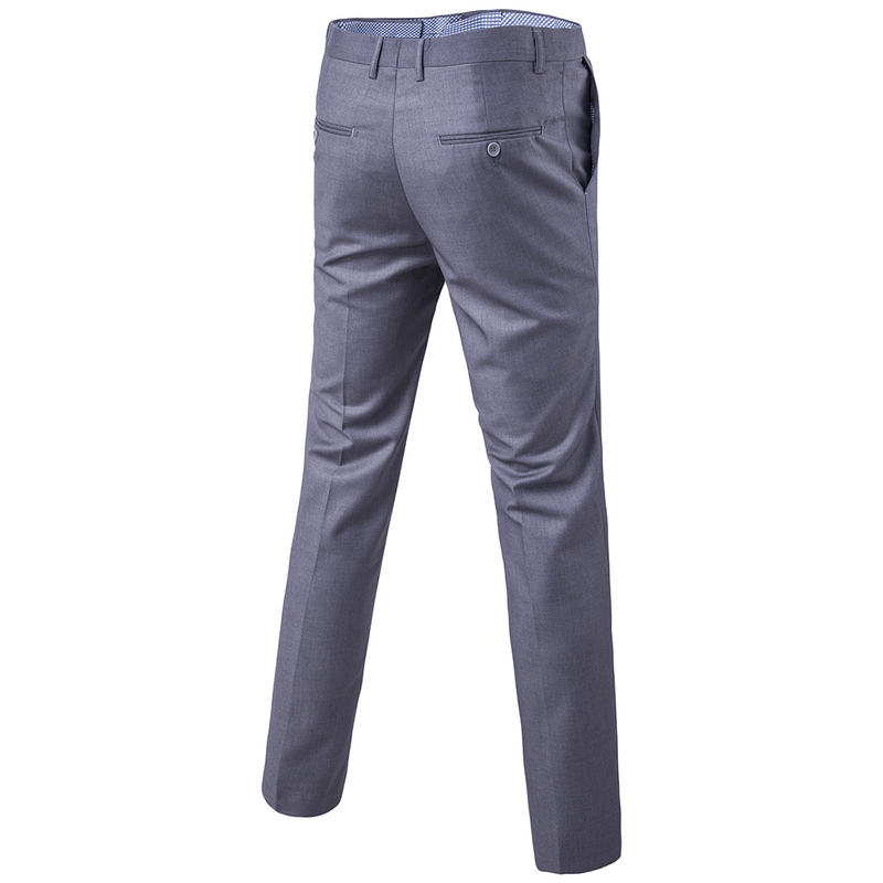 Fashion Quality Men's New Solid Color Trendy Versatile Casual Trousers Business Trousers 9 Colors 9 Sizes Trousers_voghion.com