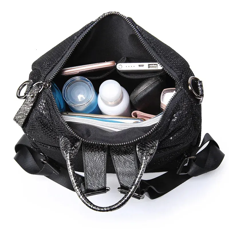 Zaino con paillettes per ragazze adolescenti, alla moda, con brillantini, per studenti, scuola, viaggi, tracolla, mochilas 250514_voghion.com