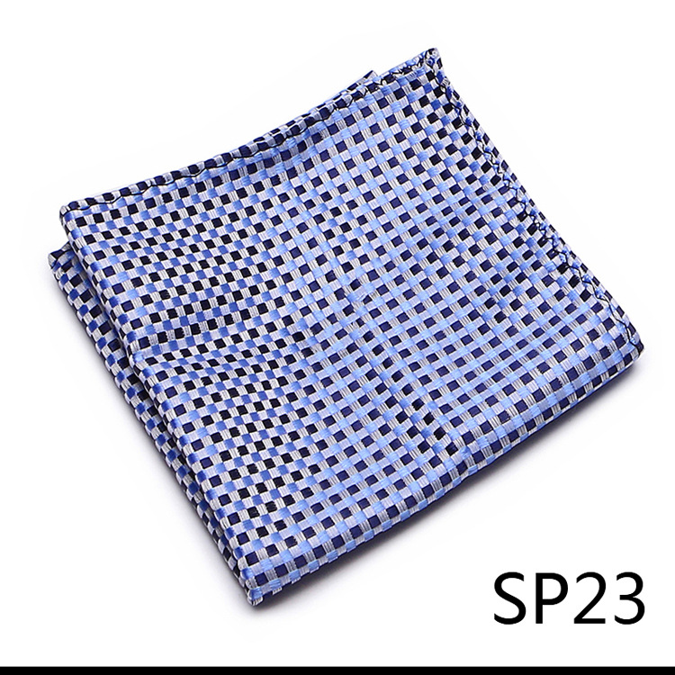 Heren Brits patroon effen kleur polyester zijden vierkante sjaal bruiloft pak zakdoek overhemd klaar op voorraad_voghion.com