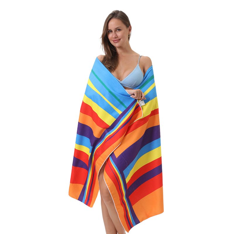 Asciugamano da spiaggia in microfibra anti-sabbia, sottile, ad asciugatura rapida, super assorbente, leggero, per viaggi, sport, piscina, nuoto, bagno, campeggio, yoga_voghion.com