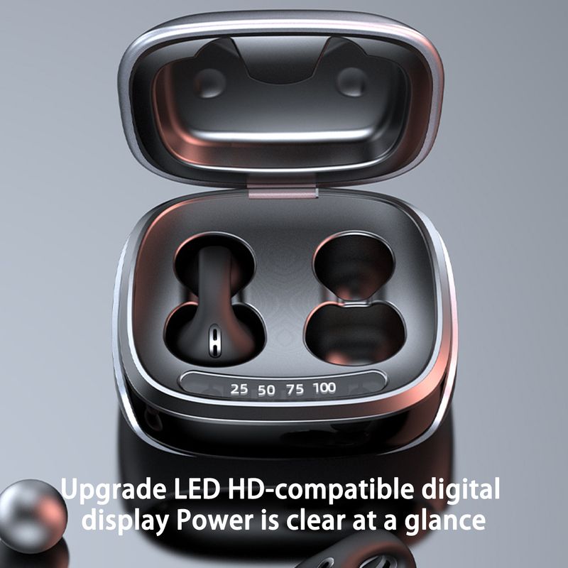JX80 Langattomat Kuulokkeet HiFi Stereo Surround Luujohteella LED Digitaalinen Näyttö Bluetooth 5.3 Ääniavustajalla Korvaklipsi Kuulokkeet Päivittäiseen Käyttöön_voghion.com
