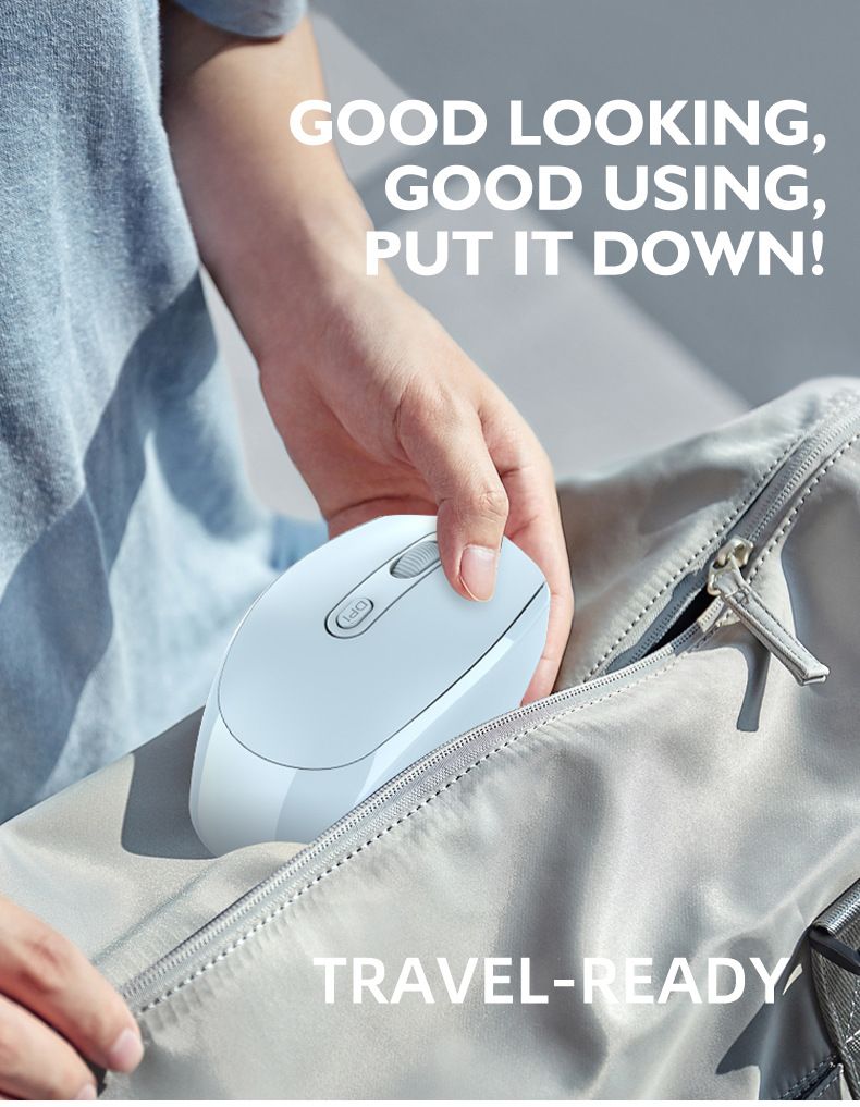 Dual mode draadloze Bluetooth-oplaadmuis met ingebouwde 500mAh-batterij, meerdere versies ergonomie_voghion.com