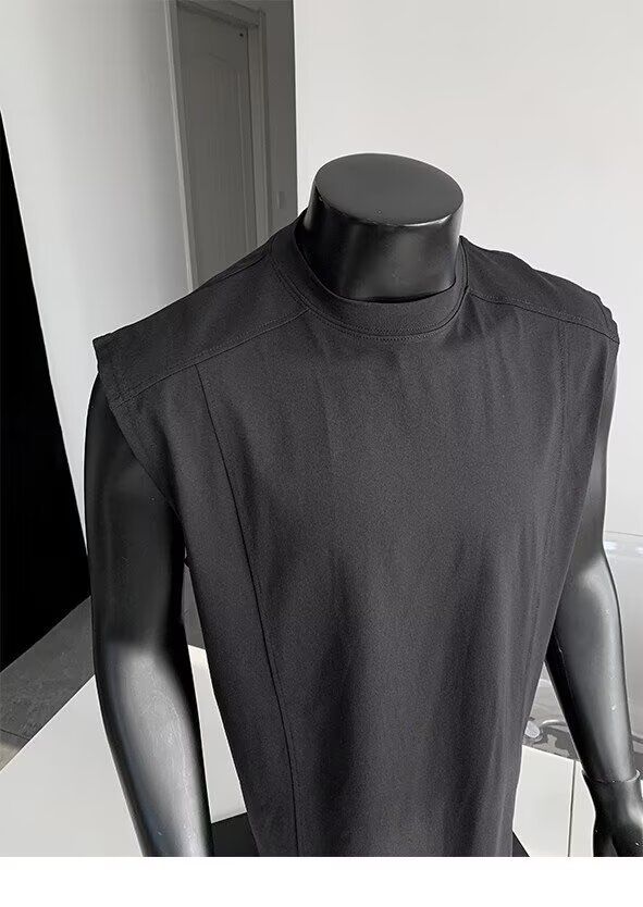 Gilet senza maniche da uomo – Misto lino traspirante, collo alto, vestibilità comoda (casual estivo, asciugatura rapida, taglie dalla M alla 3XL, antipiega)_voghion.com