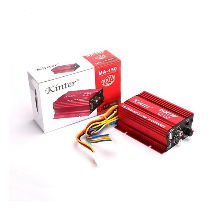 techglobe KinterMA150 Car Mini Motorcycle Car, Home 12V Pure Sound Amplifier_voghion.com
