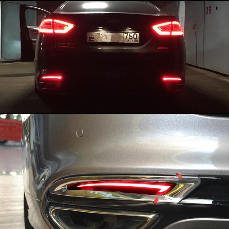 Per Ford Eo Fusion 2013-2018, riflettore paraurti auto a LED rossi, luci posteriori fendinebbia, indicatori di direzione e freni_voghion.com