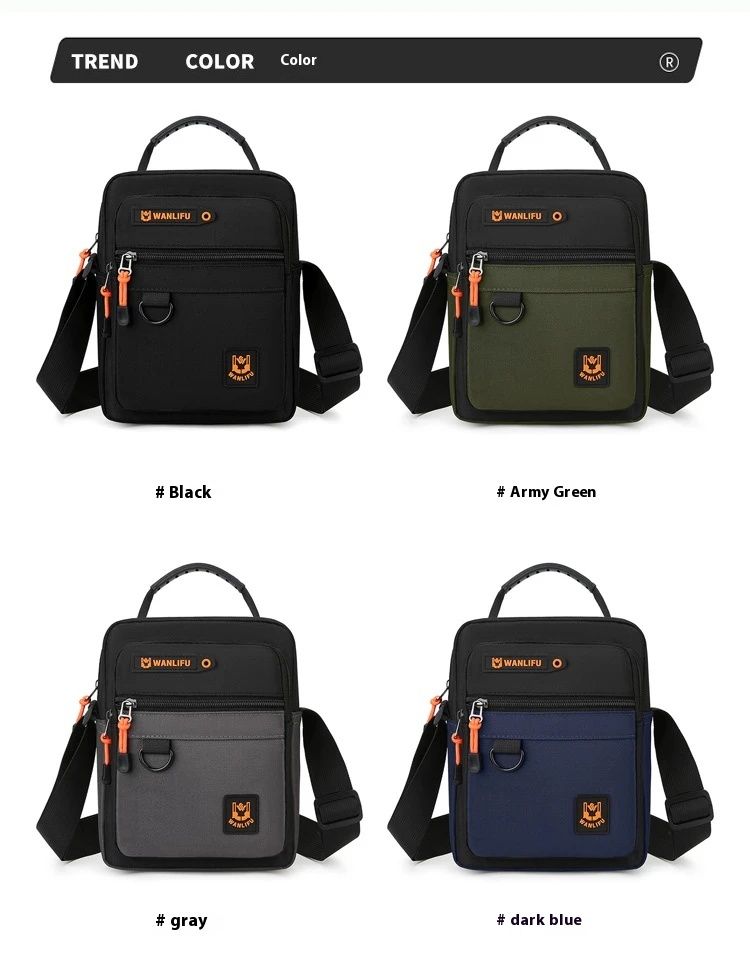 Borsa casual a spalla Borsa Oxford leggera Borsa a tracolla piccola Borsa a tracolla da uomo elegante e alla moda SAC_voghion.com