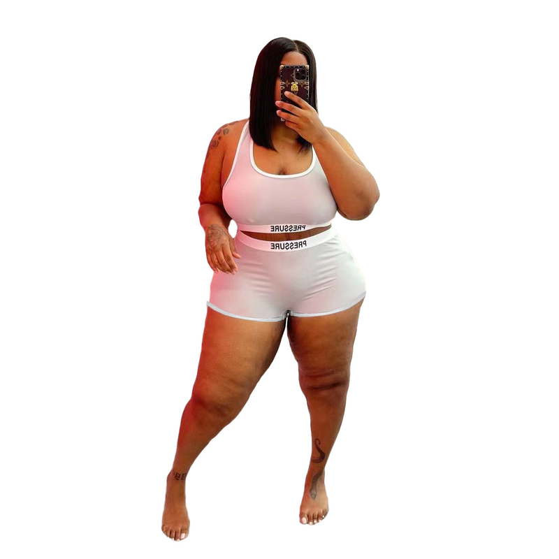 Vêtements pour femmes Station indépendante mode décontracté Sexy lettre imprimer maillot de bain deux pièces ensemble_voghion.com