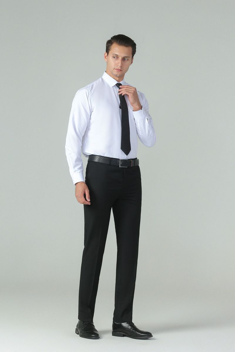 Camicia bianca da uomo Advanced Sense Of Fashion Business Abbigliamento formale_voghion.com