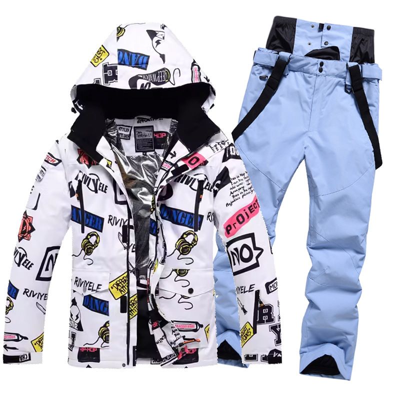 Ensemble de ski cross-country pour homme, coupe-vent, imperméable, chaud, respirant, simple ou double, avec pantalon_voghion.com