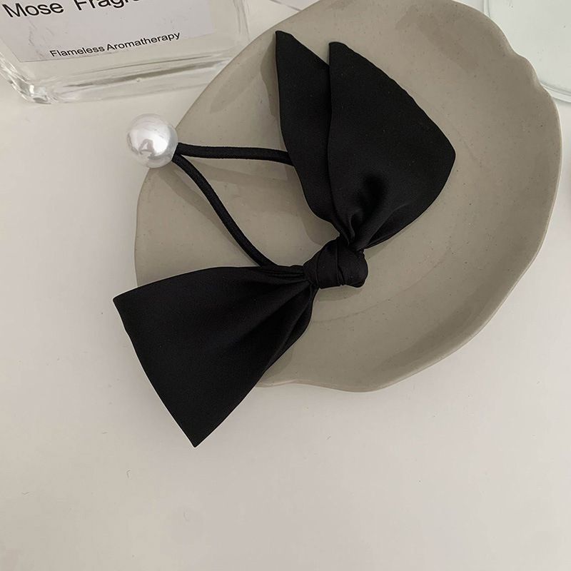 Faixa de cabelo casual diária ~ cocar elástico alto laço cabelo curto acessórios para cabelo para trás cabeça updo corda de cabelo arco da Coreia do Sul_voghion.com