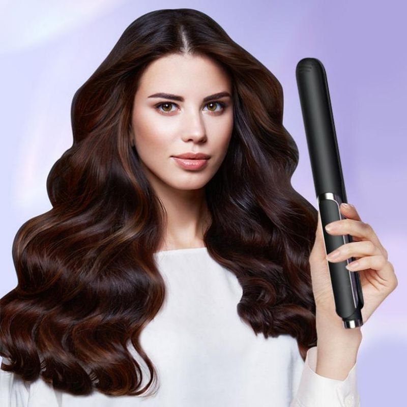 Hot Air Simply Straight Ceramic Straightener Brush Hair Straightening_voghion.com