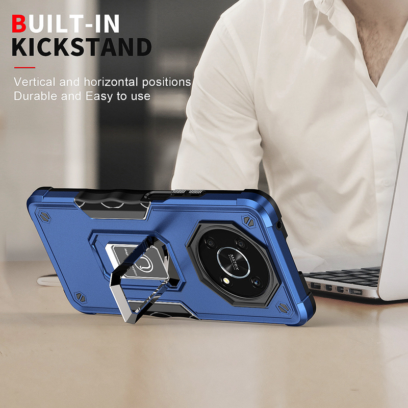 KEYSION Shockproof Armor ovitek za Honor X9 5G X30 Silikonski + PC kovinski obroč stojalo hrbtni pokrov telefona za Huawei Honor Magic_voghion.com