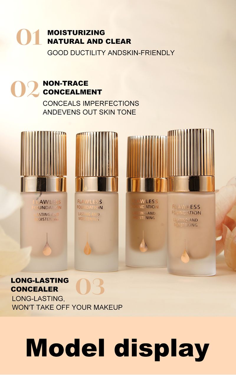 Face Foundation Liquid Foundation Is Not Easy To Remove, Waterproof, Sweat Proof, Oil Controlling, Concealer Covering, Moisturizing_voghion.com