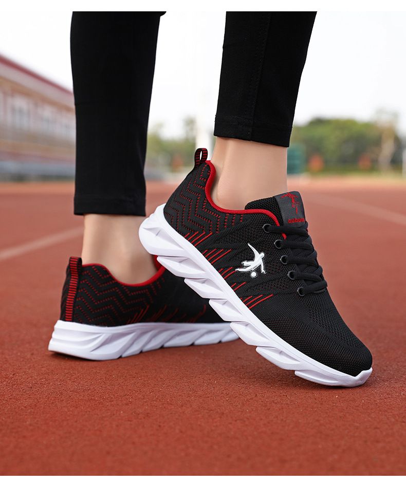 Zapatos deportivos de marca para mujer primavera 2024 nuevos zapatos para correr transpirables de malla informales ligeros, zapatos con cuerda para saltar de suela suave_voghion.com