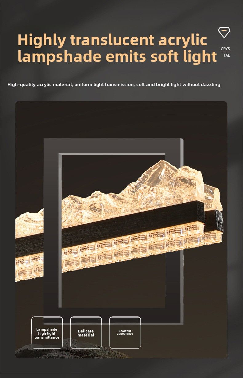 Minimalist Long Strip Restaurant Pendant For Tea Room, Bar Counter, Dining Table, Italian Style Light Luxury High-End_voghion.com