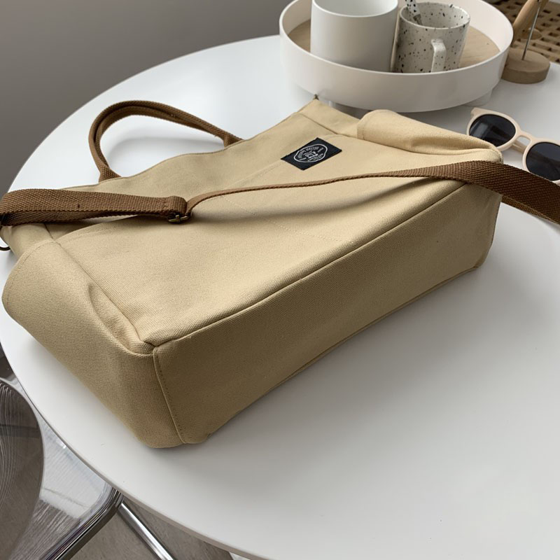 Hylhexyr Retro Damevesker i Stor Størrelse med Bomullsduk Skulderveske Moteveske med Skulderveske og Glidelås, Uformell Toteveske med Flere Lommer_voghion.com