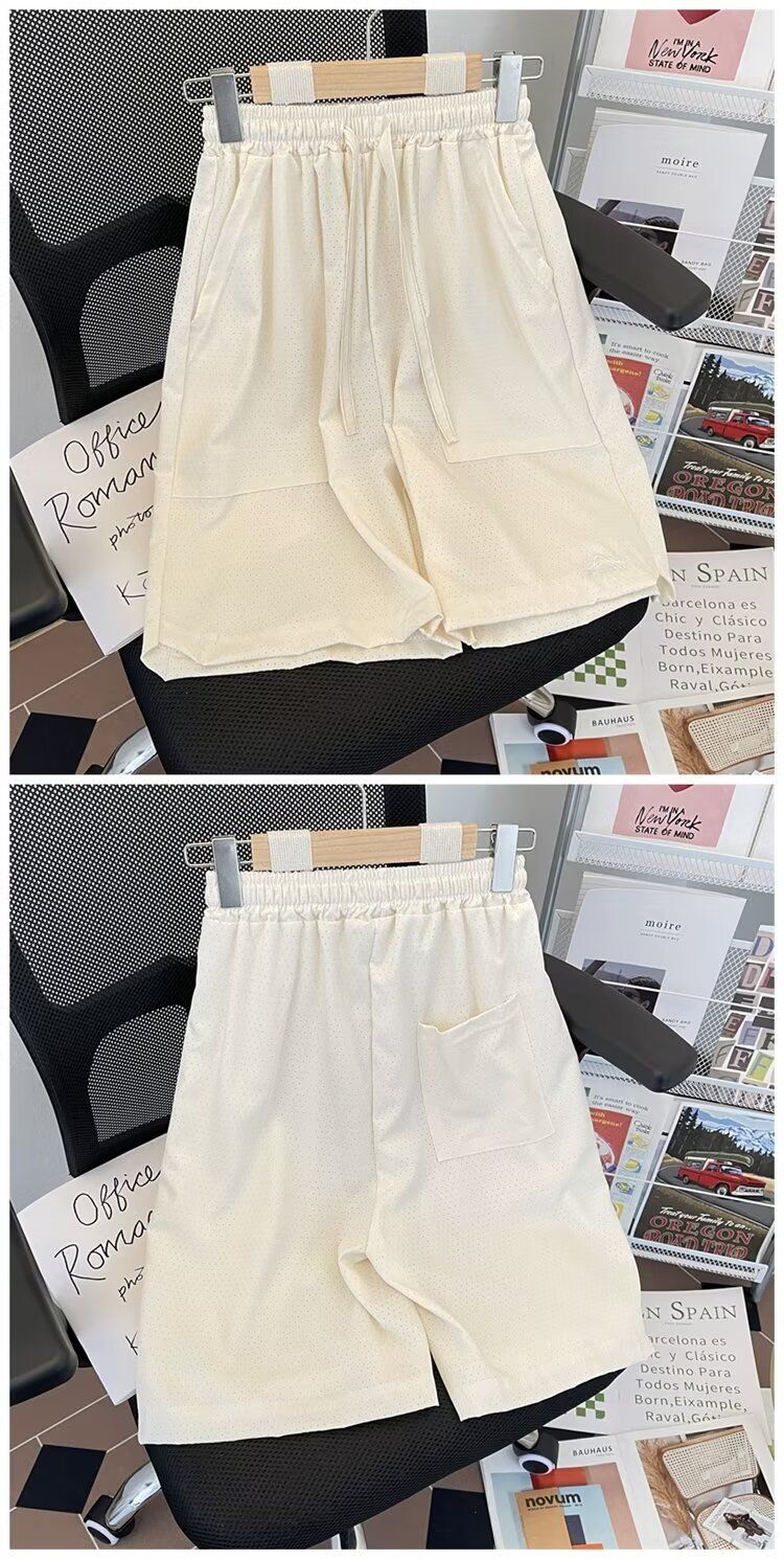 Schlichte, einfarbige, lässige Bluse für den Sommersport im Bergstil für Damen, schnelltrocknend, lockere, enge Taille, schlankmachend und weit_voghion.com