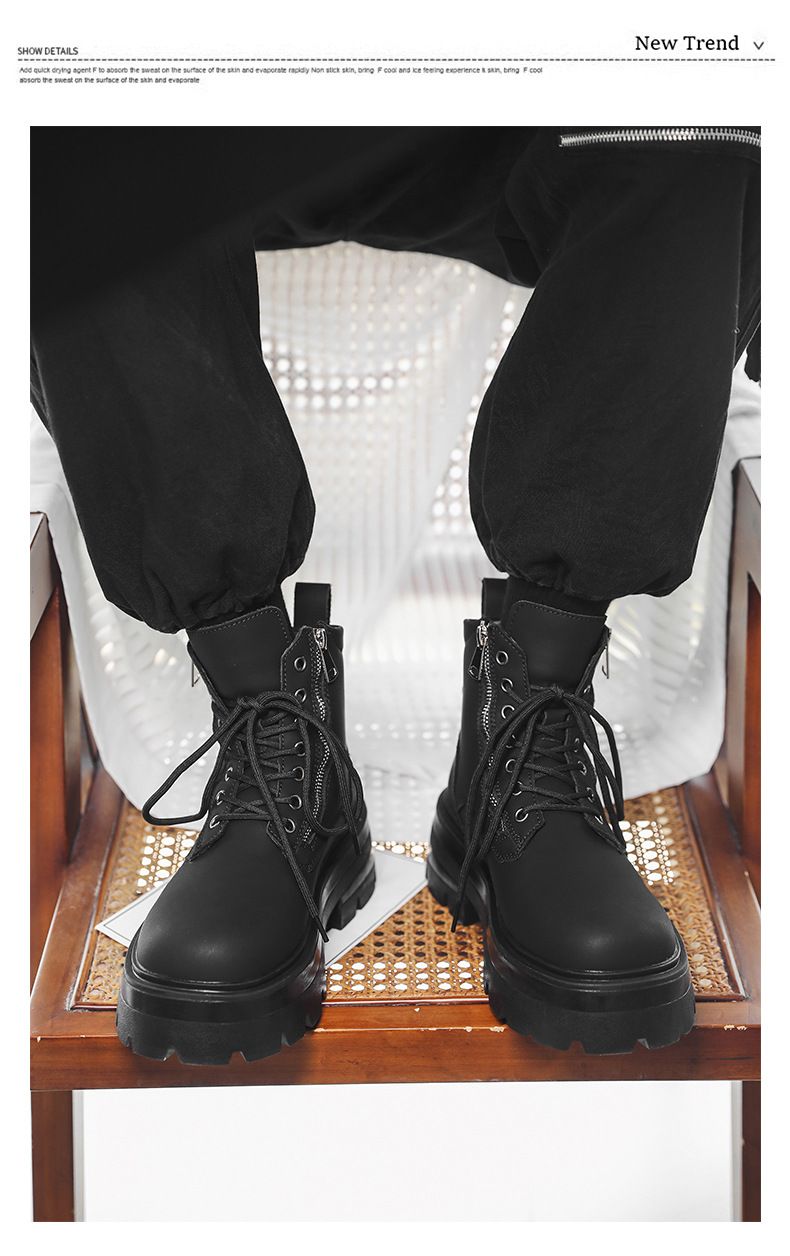 Lässige Martin-Stiefel Retro-Werkzeugstiefel Outdoor-Wanderstiefel Nischen-Herrenstiefel_voghion.com