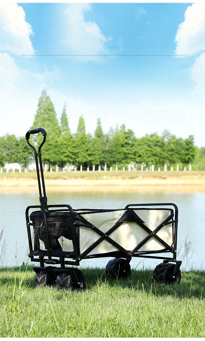 Neuer Outdoor-Wagen für Camping, kleiner Anhänger, leicht, faltbar und einfach._voghion.com