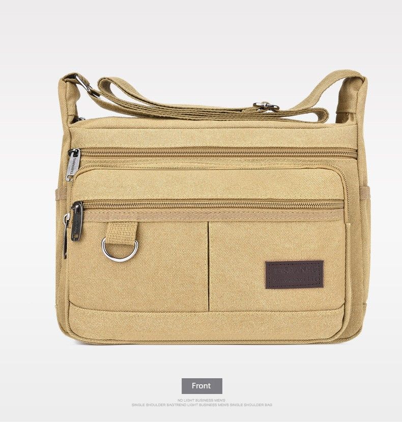 Men's Outdoor Large Capacity Shoulder Canvas Bag_voghion.com