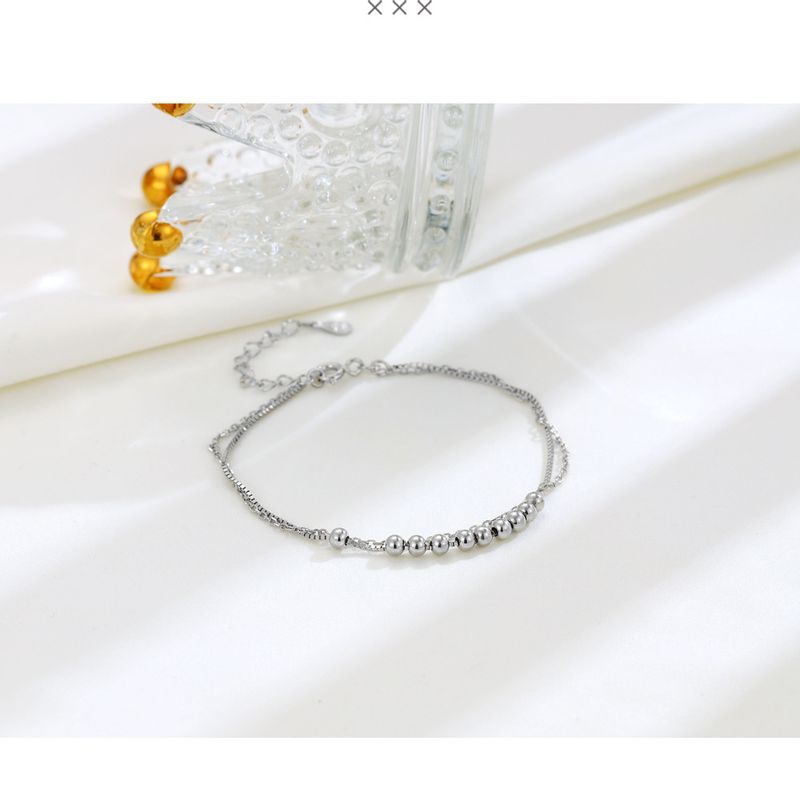 S Puur zilver, prachtig en veelzijdig, rond dubbellaags met een niche-temperament, eenvoudig ontwerp van sieraden, kraal_voghion.com