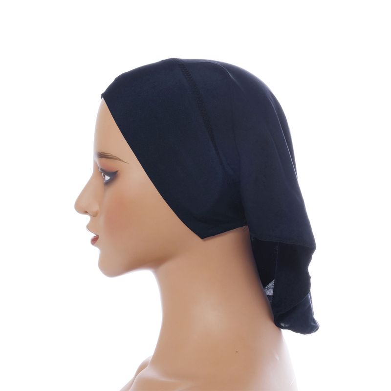 Meitong new multi color crystal long tail bottoming hat breathable smooth can be worn outside tube hat Baotou hat_voghion.com