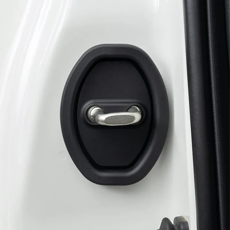 4 pezzi di protezione per serratura auto universale in silicone ammortizzatore per porta ammortizzatore silenzioso cuscino anti-collisione addensato_voghion.com