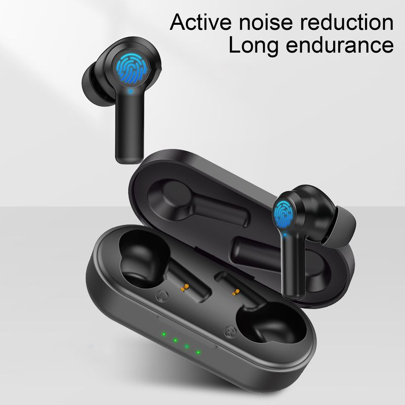 W20 Kablosuz Kulaklık Gürültü Azaltma Bluetooth uyumlu 5.0 Stereo Spor Mini Kulak Içi Kulaklıklar Cep Telefonu için_voghion.com
