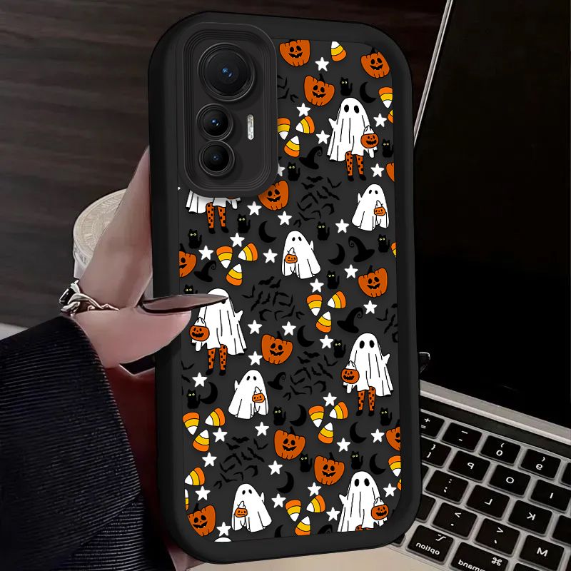 Lustige Halloween Nette Geist Fall Für Xiaomi 14T 13T 12T 11T 13 12 11 Lite 5G NE POCO X6 X5 F6 F5 F3 X4 GT X3 NFC M5S M6 Pro 4G_voghion.com