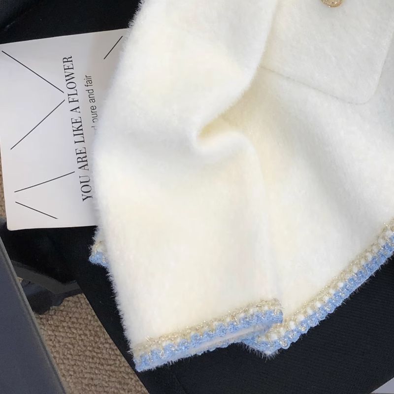 Dameskleding Herfst en winter nieuwe Franse stijl nerts fleece lange mouwen trui gebreide cardigan dames high-end chique losse top_voghion.com