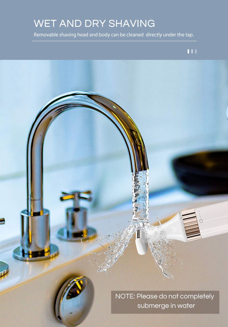 Kit per la cura della pelle femminile 3 in 1: rifinitore elettrico per bikini, modellatore per sopracciglia e depilatorio per il viso, indolore e impermeabile per la cura completa del corpo._voghion.com