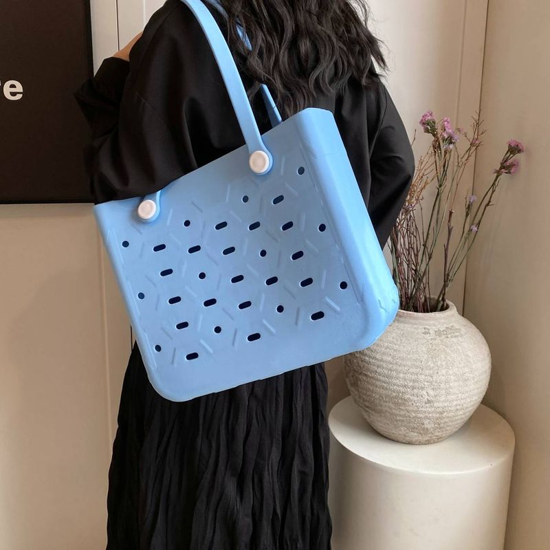 Borsa a tracolla da donna alla moda in materiale EVA, borsa da viaggio, spiaggia, estate, essenziale_voghion.com