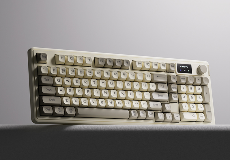 Conjunto de teclado e mouse silencioso Langtu com 98 teclas, com fio, toque mecânico, para meninas, escritório, jogos, universal, com retroiluminação RGB_voghion.com