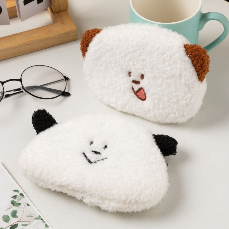 New Can't Hide Secretly Same Style San Zhi Bear Plush Pencil Case Coin Purse Card Holder Key Storage Bag_voghion.com