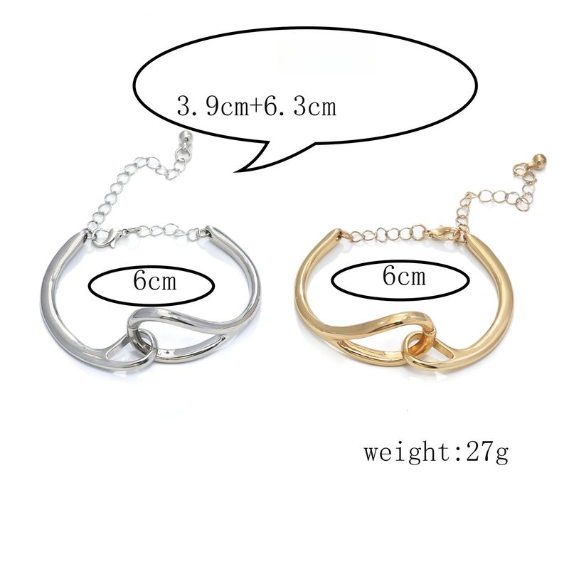 Fashion Design Sense Of Simplicity And High-end Sense Of Metal Ring Minimalist Style Women's Bracelet Bracelet_voghion.com