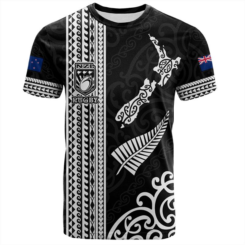 3D New Zealand Maori Rugby Ball Printing T Shirt Sports Fitness Quick Dry T-shirts For Men Kid Fashion Hawaiian Gym Clothing Top_voghion.com