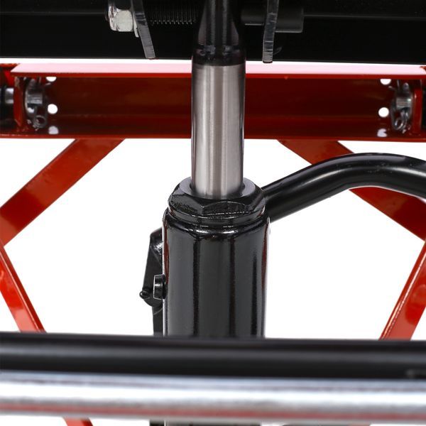 300 Lbs Hydraulic Motorcycle Scissor Jack Lift Foot Step Wheels For Small Dirt Bikes,red Color_voghion.com