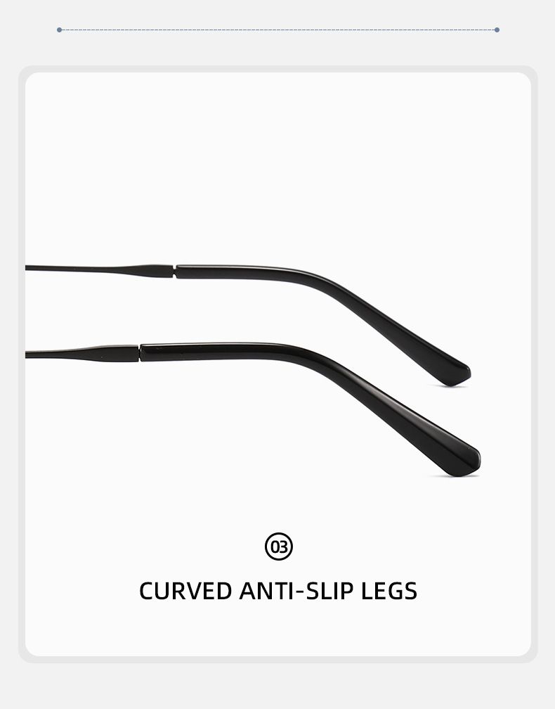 New Retro Metal Ultra Light Square Frame Anti Ultraviolet Sunglasses Small Face Personality Driving Sunglasses_voghion.com