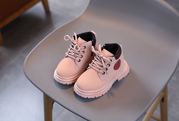 Çocuk Ayakkabıları Kızlar için klasik pembe büyük sarı botlar_voghion.com