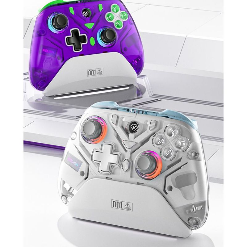 Aojia Lion K10 Gospel Game Controller Dual Hall Switch Wireless Bluetooth PC Computer Monster Hunter Wild_voghion.com