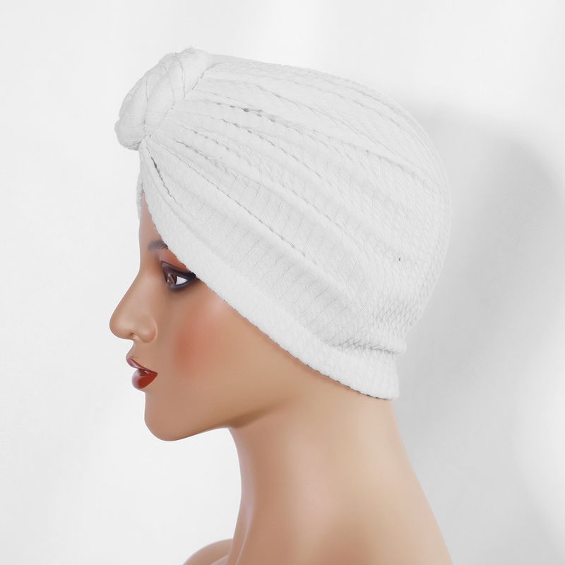 Thickened Elastic Flower Headscarf Hat - Ethnic Style Twisted Warm Hat (Fashionable & Versatile, European & American Design, Winter Headwear)_voghion.com