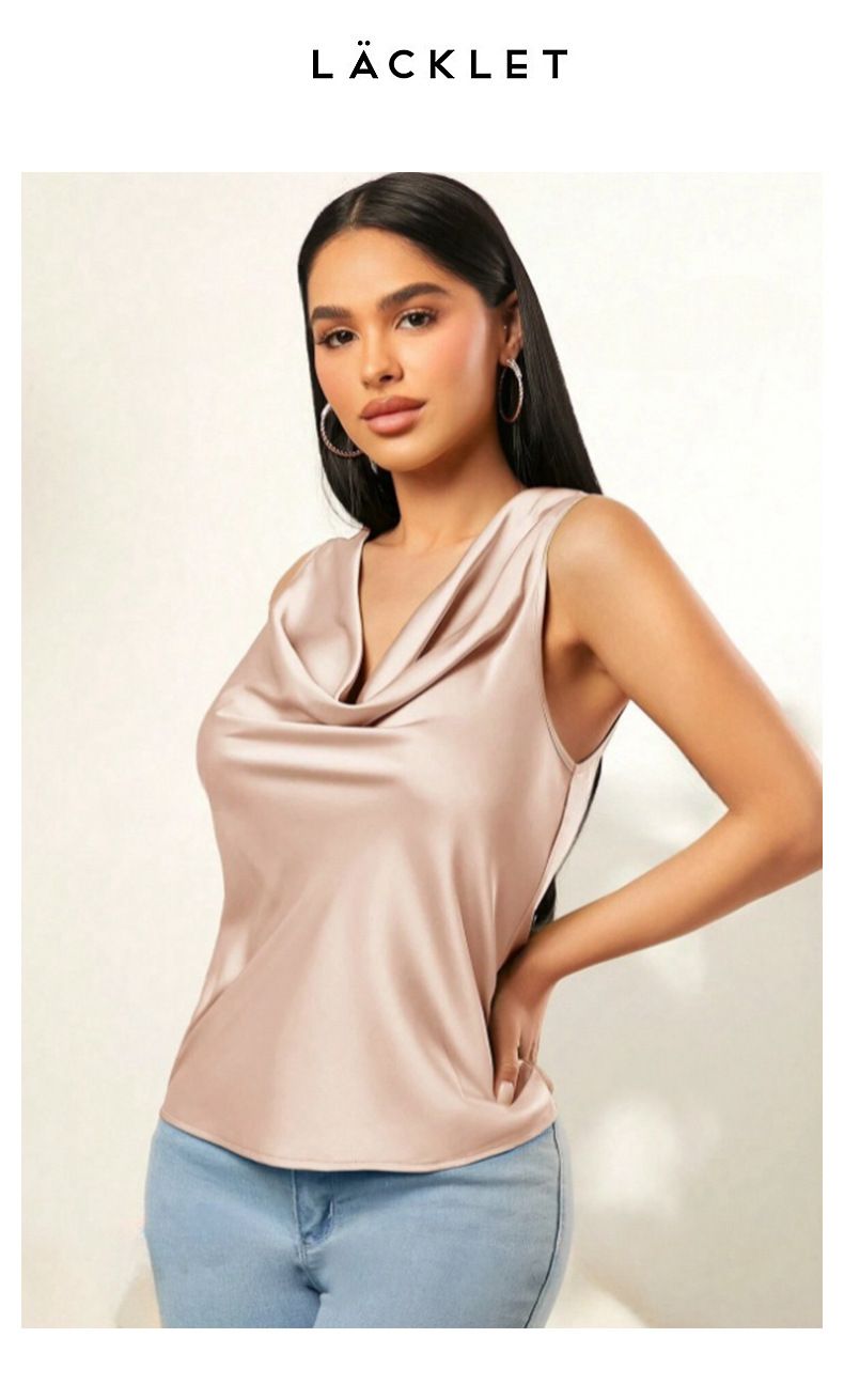 Nuovo colletto in raso in pile tinta unita senza maniche gilet da donna senza maniche all'ingrosso_voghion.com