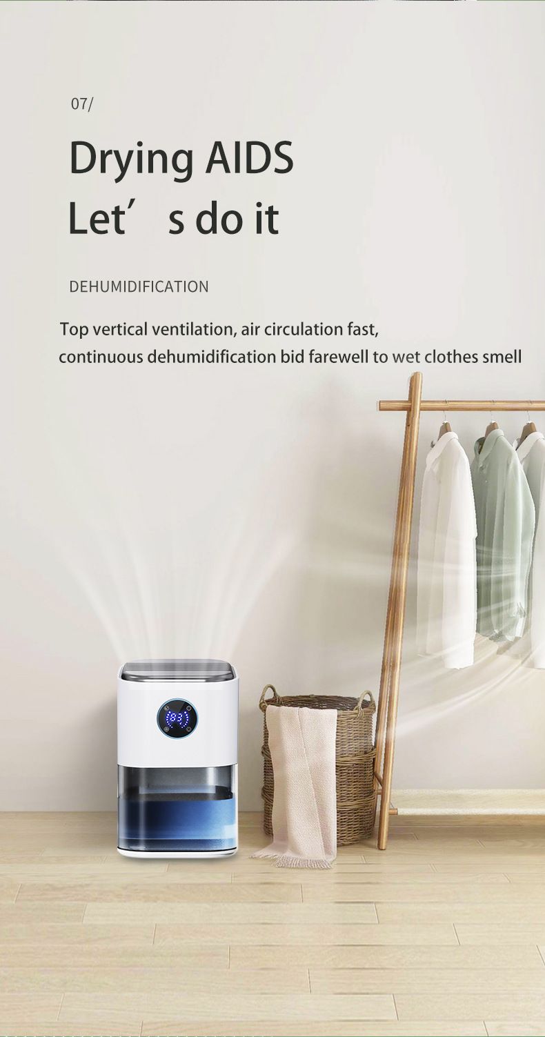 Indoor Clothes Dryer Dehumidifier - Mini Humidity Control For Dormitory Bathroom & Small Spaces_voghion.com