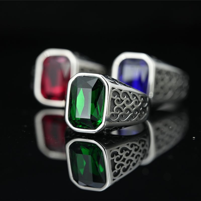 Herren Titan Stahl Kubanische Kette Design Offen Trendy Vielseitig Schwanz Zeigefinger Ring High-End Nische_voghion.com
