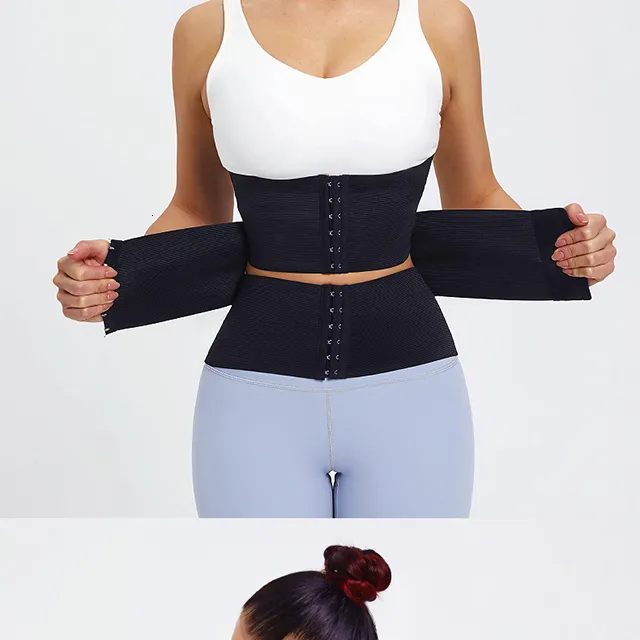 Talje Mave Shaper MISTHIN Latex Talje Trainer Dobbeltbælte Korset Til Damer Justerbar Korset Mave Reducerende Fas Bælte_voghion.com
