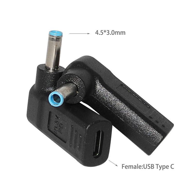 Laptop Power Adapter Connector DC Plug USB Type C Female To Universal Male Jack Converter For HP Dell Asus Acer Lenovo_voghion.com