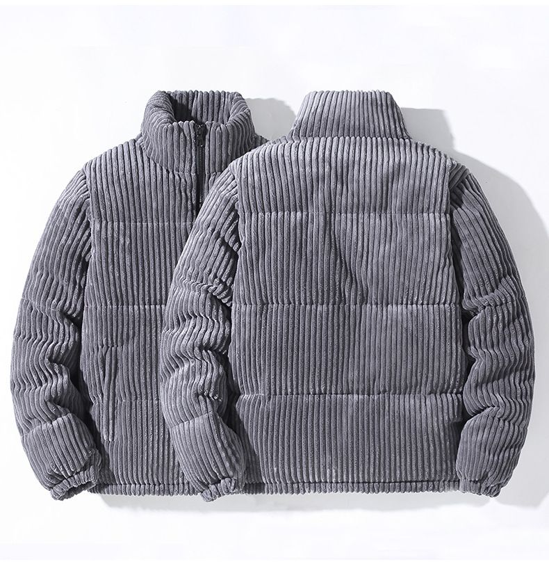 Vestiti invernali da uomo in velluto a coste spesso e caldo, giacca in cotone, top in lana d'agnello per studenti adolescenti_voghion.com